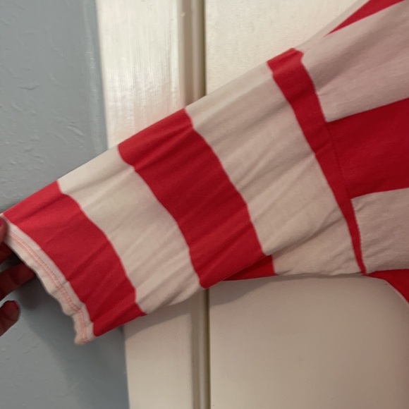 The Zig Zag Stripe pink & white striped tunic/top - Picture 6 of 11